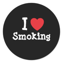I love Smoking heart custom personalized stickers by funnycustomtshirts I love Smoking heart custom personalized stickers
