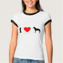 I Love Smooth Collies Ladies Ringer T-Shirt by MenagerieMayhem I Love Smooth Collies Ladies Ringer T-Shirt