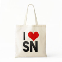 I Love SN Canvas Bags