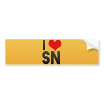I Love SN Bumper Sticker