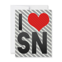 I Love SN Personalized Announcement