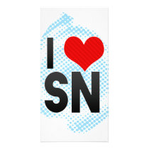 I Love SN Personalized Photo Card