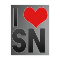 I Love SN Postcard