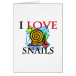 I Love Snails Cards