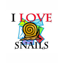 I Love Snails t-shirts