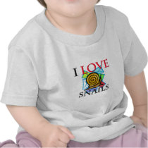 I Love Snails t-shirts