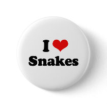 I Love Snakes Buttons