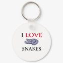 I Love Snakes keychains by tshirtshirts I Love Snakes keychains