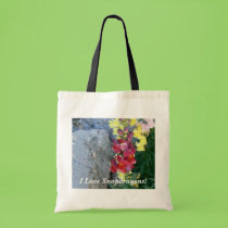 I Love Snapdragons! bags
