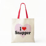 I Love Snapper Tote Bag