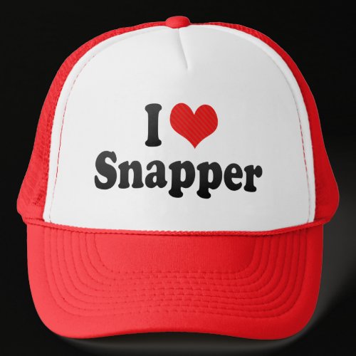 I Love Snapper Hat