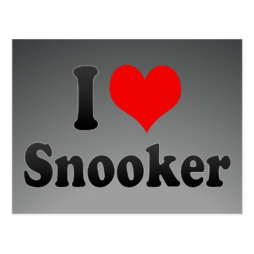 I love Snooker Post Card