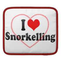 I love Snorkelling Ipad Sleeves