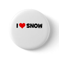 I Love Snow Pinback Buttons