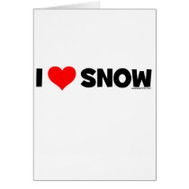 I Love Snow Cards