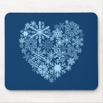 I Love Snow Mousepad