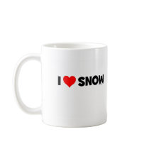I Love Snow mugs by weeteeshirts I Love Snow mugs