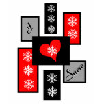 I Love Snow t-shirts