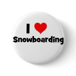 I Love Snowboarding buttons