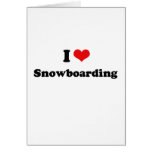 I LOVE SNOWBOARDING CARDS