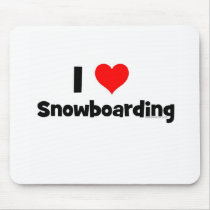 I Love Snowboarding mousepads by weeteeshirts I Love Snowboarding mousepads