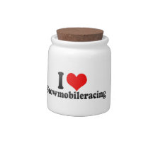 I love Snowmobileracing Candy Dishes