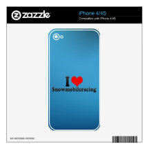 I love Snowmobileracing Decals For iPhone 4