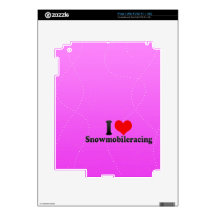 I love Snowmobileracing iPad 2 Skins