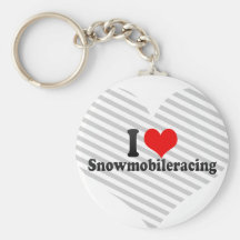 I love Snowmobileracing Keychains