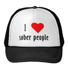 I Love Sober People Mesh Hat