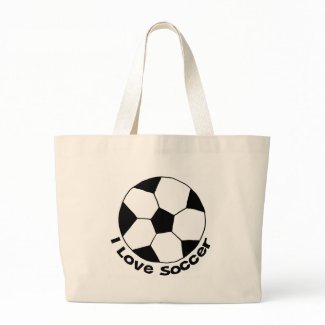 I Love Soccer bag