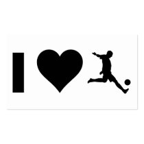 I Love Soccer Business Card
