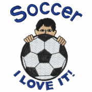 I Love Soccer embroideredshirt