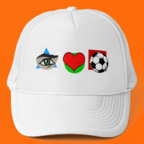 I love soccer hats by nassosvakalis I love soccer hats