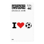 I love soccer stamp