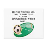 i love soccer post cards