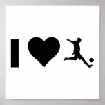 I Love Soccer Posters