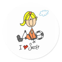 I Love Soccer Stick Figure Sticker by stick_figures I Love Soccer Stick Figure Sticker
