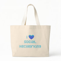 I Love Social Networking bags by socialtshirts I Love Social Networking bags