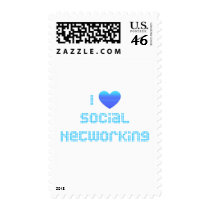 I Love Social Networking postage by socialtshirts I Love Social Networking postage
