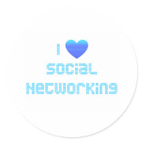 I Love Social Networking stickers