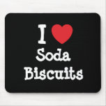 I love Soda Biscuits heart T-Shirt mousepads