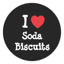 I love Soda Biscuits heart T-Shirt stickers
