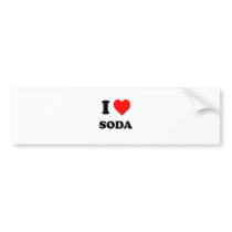 I love Soda Bumper Sticker