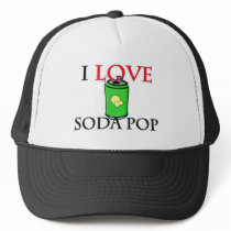 I Love Soda Pop hats