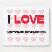 I LOVE SOFTWARE DEVELOPERS mousepads by professions I LOVE SOFTWARE DEVELOPERS mousepads