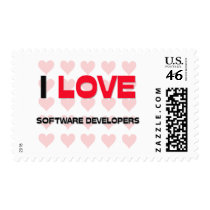 I LOVE SOFTWARE DEVELOPERS postage by professions I LOVE SOFTWARE DEVELOPERS postage