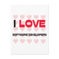 I LOVE SOFTWARE DEVELOPERS postcards by professions I LOVE SOFTWARE DEVELOPERS postcards