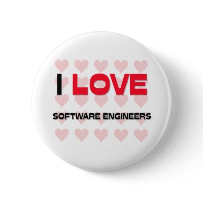 I LOVE SOFTWARE ENGINEERS PIN by professions