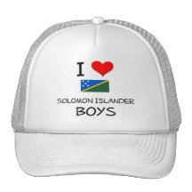 I Love Solomon Islander Boys Hat